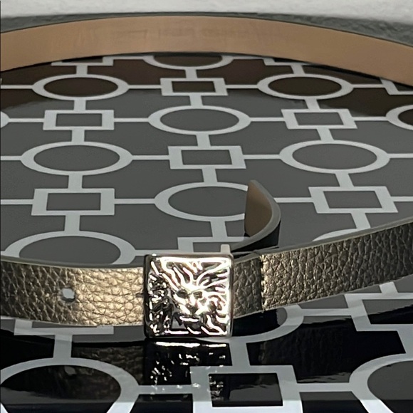 Anne Klein Silver Accent Bronze Tone Synthetic Leather Medium Belt #1041027 - Picture 1 of 11